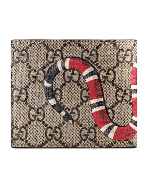 gucci men's kingsnake wallet|authentic gucci snake wallet.